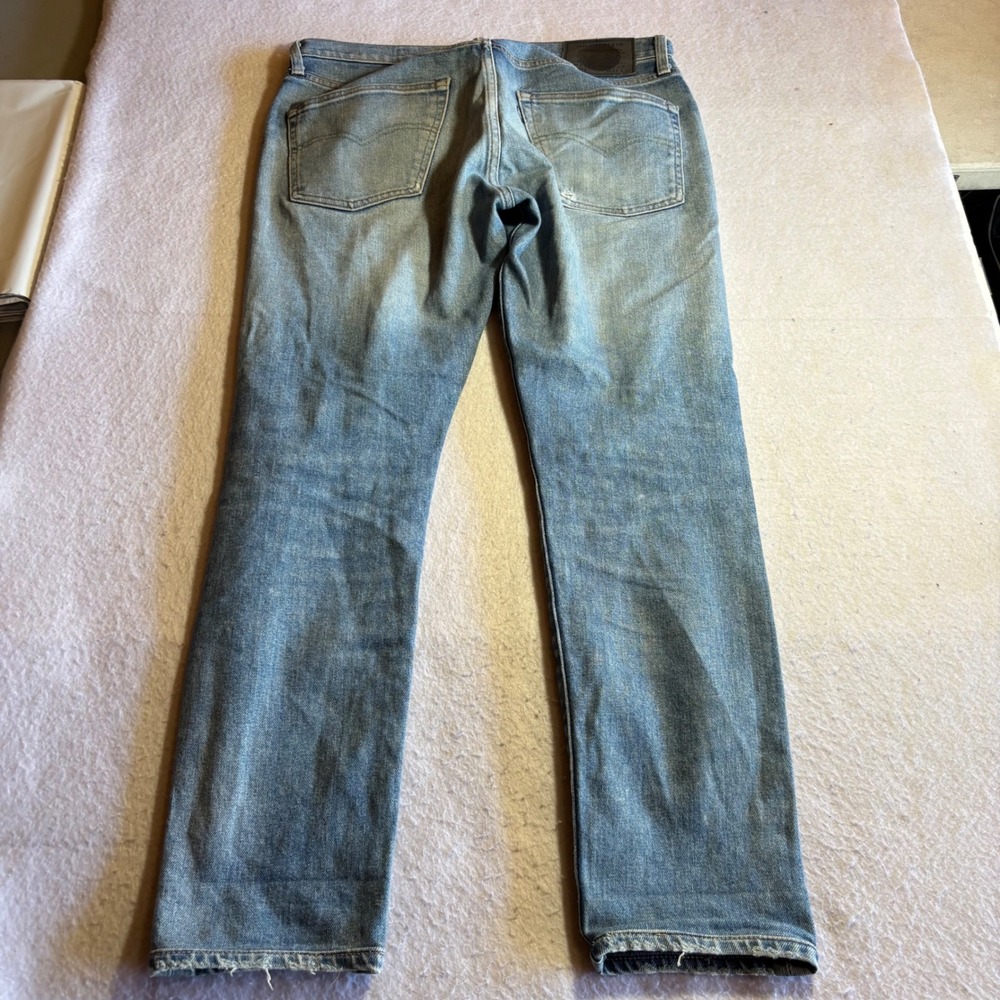 Levi's‎ 512 Slim Taper Jeans Men's Light Wash Selvedge Denim 33x28 Made in Japan - Picture 12 of 15